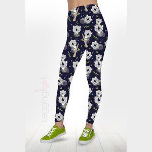 Koala Bear Exclusive Printed FeatherSoft Women's Leggings Extra Plus 3XL-5XL (Fi